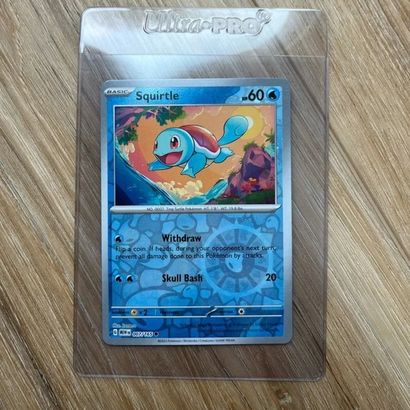 Pokémon 151 SQUIRTLE Costco Promo Cosmos Holographic Foil Trading Card - Picture 4 of 5